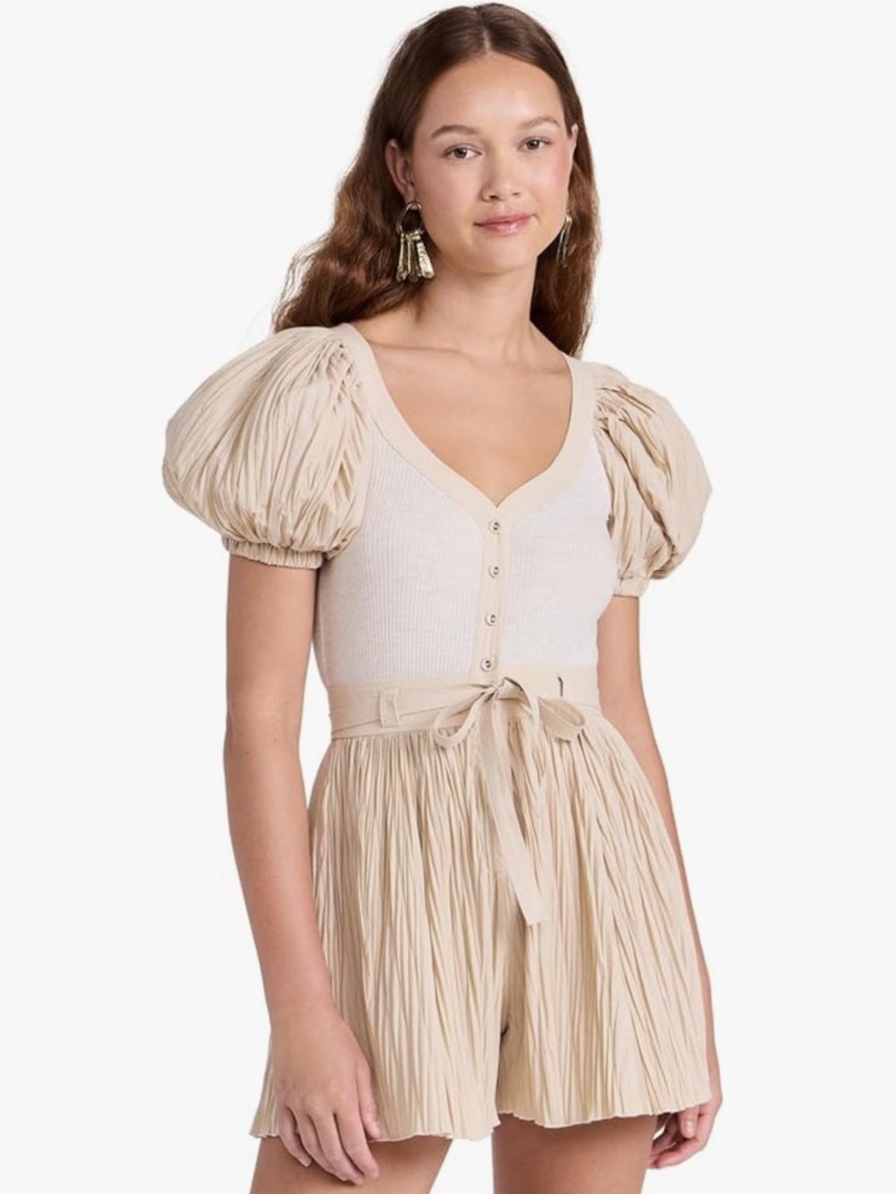 Ulla Johnson Vinny Playsuit Romper Cobblestone Size 4